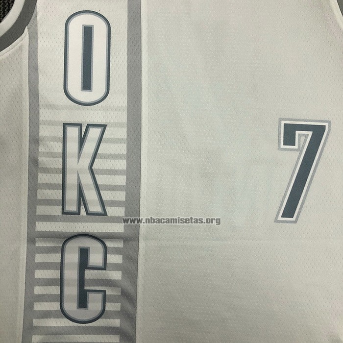 Camiseta Oklahoma City Thunder Carmelo Anthony NO 7 Ciudad 2021-22 Blanco